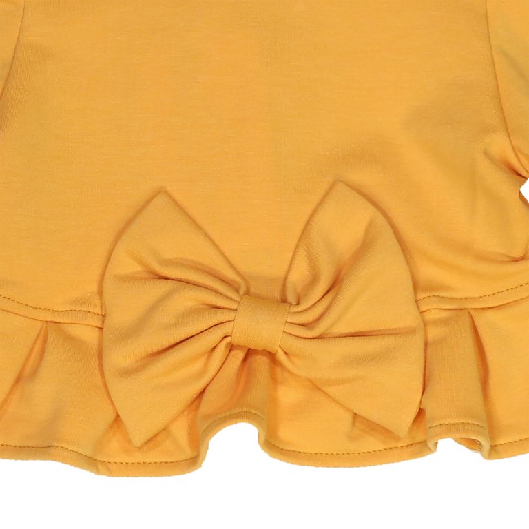 Toddlers and Girls French Terry Knit Zuri Scalloped Trim Crop