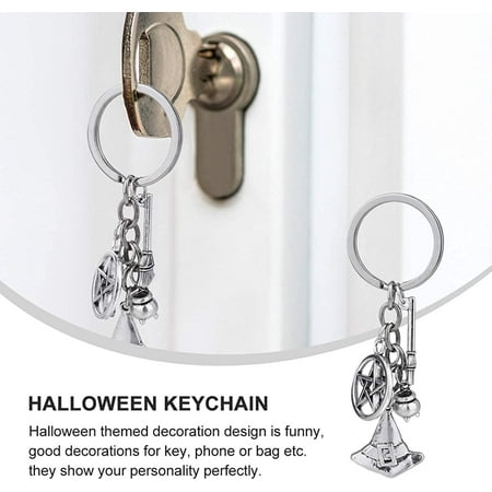Halloween Keychain Witch Key Ring Key Holder Spooky Decor Jewelry  Accessories for Keys Backpack Cars Halloween Party | Walmart Canada