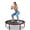 Pink+Black, variant on 48" Springless Mini Trampoline, 330lb Capacity Quiet & Safe Rebounder for Indoor/Outdoor Cardio, Gym Jumping Trainer for Adults