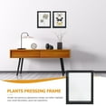thumbnail image 3 of HEALEEP Double-Side Butterflies Case Flower Display Case Black Wood Decorative Item 1Pcs, 3 of 8