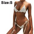 thumbnail image 2 of Conjunto de bikini de 2 piezas con lentejuelas a mano sexy Sujetador sexy Traje de baño Top de encaje Traje de baño MFZFUKR CPB-DE-WX299-1, 2 of 5