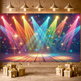 thumbnail image 5 of Colorful Lights Stage Lighting Banner Starry Design Concert Display Multicolor Beams Sparkling Effect Party Backdrop for Stage Performance Concert Event Music Festival, 5 of 8