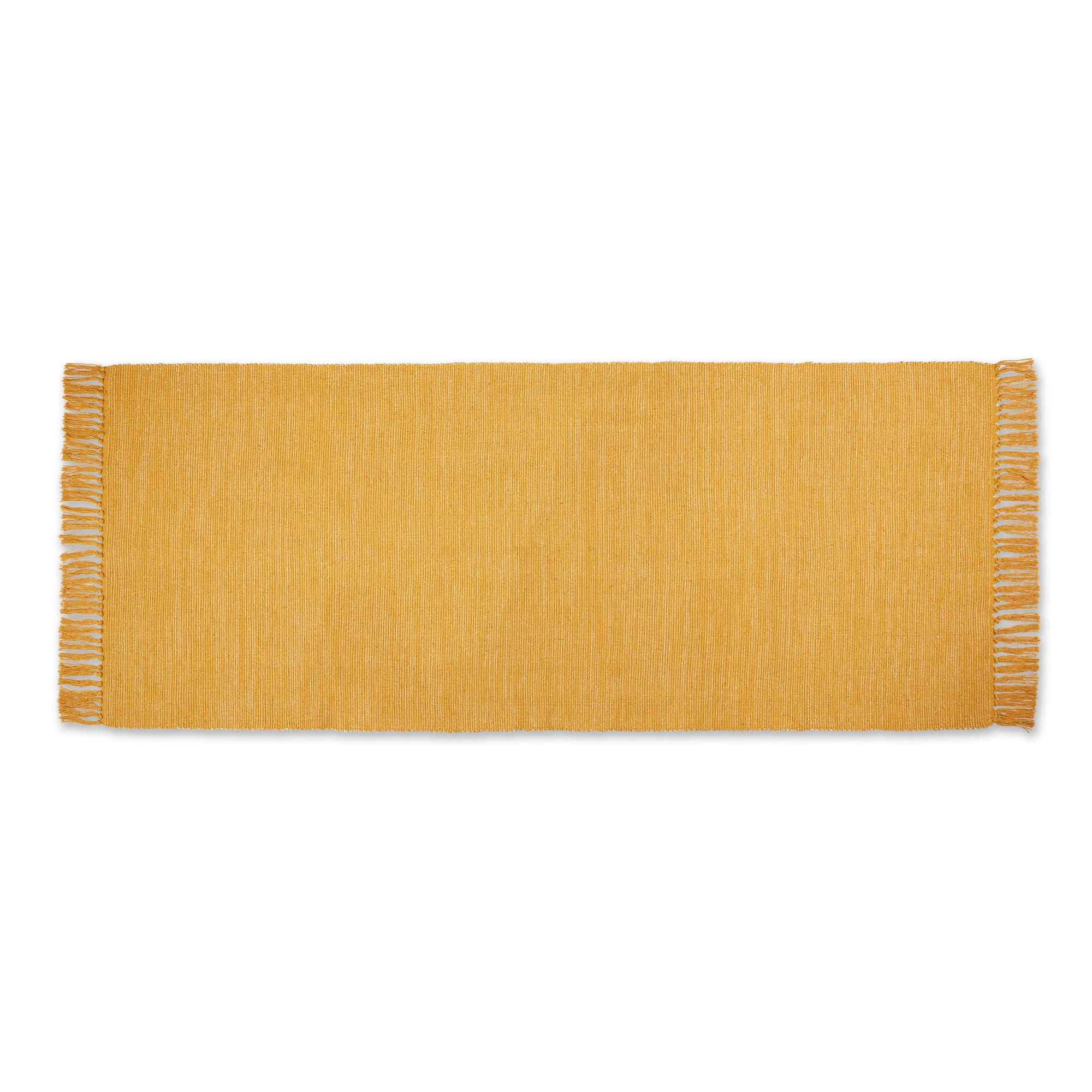 Honey Gold and Off White 2-Tone Ribbed Rug 2 Ft 6 in x 6Ft - Walmart.com