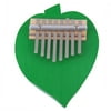 New Peach Heart Shaped 8 Keys Kalimba Mbira Thumb Piano Likembe Sanza Green