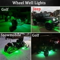 thumbnail image 2 of Juego de 10 luces LED para roca, tiras de luces, luces de paso de rueda, luces LED debajo de las luces de carretera para camiones, carros de golf, Jeep Wrangler, RZR, todoterreno, F150, F250, motocicl, 2 of 5