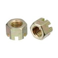 thumbnail image 1 of 5uds M10x1.5mm Tuerca Ranurada Hexagonal Unique Bargains Grado 8 Acero al Carbono Color Cinc, 1 of 6