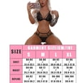 thumbnail image 4 of Conjunto de ropa interior encantadora para mujer Sujetador de lencería hueca de encaje Panty G-string Gift, M, Negro Vogacara XX000153-03, 4 of 7