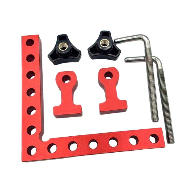 Abrazadera de esquina para carpintería de 90 degree, 5,5 x 5,5 pulgadas, versátil, ligera, profesional para 3 piezas