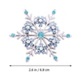 thumbnail image 3 of GOOHOCHY Rhinestone Broche Pin Vintage Snowflake Lapel Pin Regalo de Navidad para mujeres, 3 of 8
