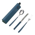 thumbnail image 2 of dianhelloya Portable Stainless Steel Tableware Set with Mirror-Polished Finish - Compact Camping, Office, Travel Utensils Kit, 2 of 8