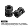 thumbnail image 4 of Uxcell 4pcs 12mm Wheel Hex Drive Hubs Adapter Combiner Coupler, Aluminum 15mm Extension for 1/10 RC Black, 4 of 4