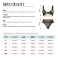 thumbnail image 4 of Kdxio Cat Family Print Women's 2 Piece High Waisted Wrap Spaghetti Strap Summer Swimsuit Bikini Set-Medium, 4 of 7