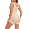 thumbnail image 3 of INSPIRE CHIC Women's Open Bust Side Zipper Body Shaper Adjustable Straps Tummy Control and Butt Lifter Bodysuits S Beige, 3 of 6