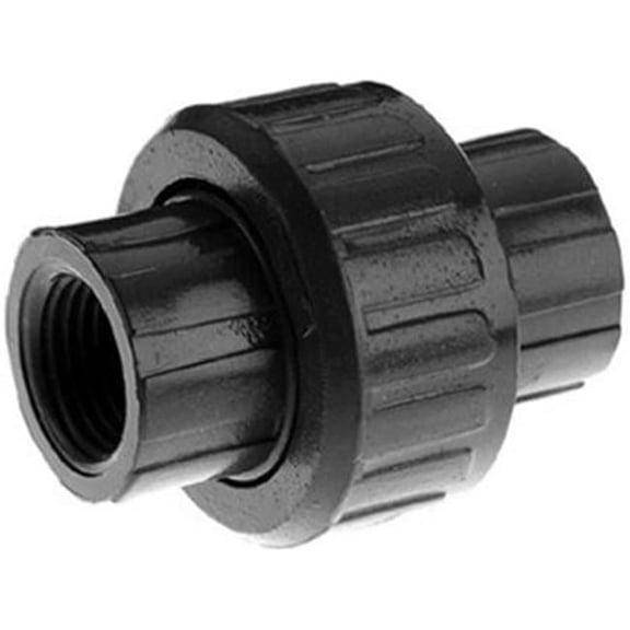 Homewerks 512-44-12-12B 0.5 In. PVC Threaded Union - Gray - 1/2 in.