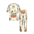 thumbnail image 4 of Mens Pajamas Set Short Sleeve and Pants 2 Piece PJ Sets Soft Comfy Loungewear, Funny Chicken Egg Cute Farm, 4 of 6