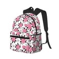 thumbnail image 2 of Vsdgher Rose Flowers Print Unisex Large Capacity Bookbag Schoolbag Casual Daypack for High School/College/Teens/Travel/Work, 2 of 8