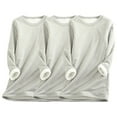 thumbnail image 1 of AherBiu Chandail Molletonné à Col Rond pour Femmes 3 Pcs, Chaud, Doublé en Sherpa, Manches Longues, Chandail Chaud d'Hiver, Hauts, Tenue de Détente, 1 of 3