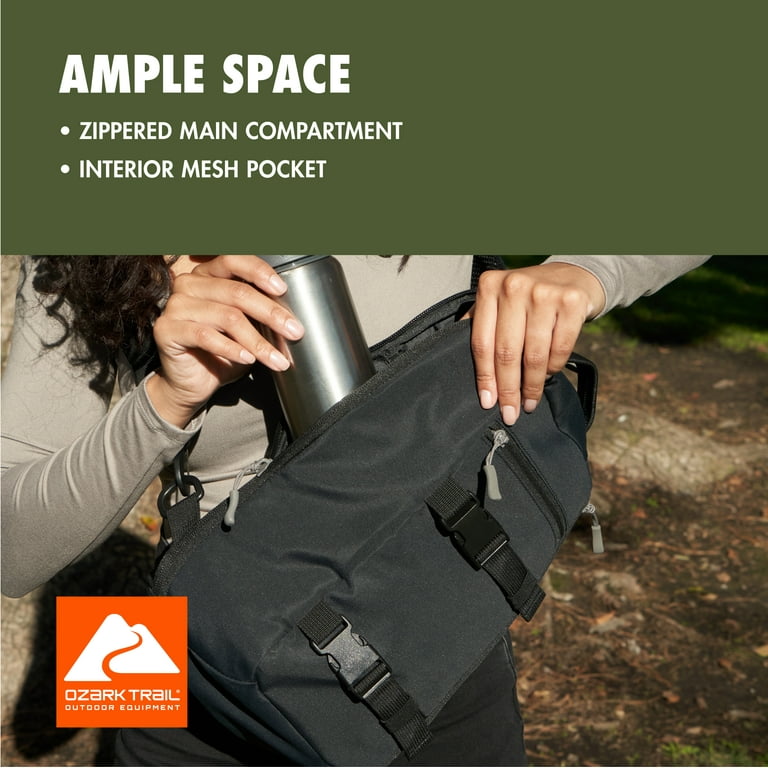 Ozark Trail 9L Unisex Sling Pack Messenger Bag, Black photo 6