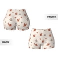 thumbnail image 6 of Yiaed Cute Squirrel Print Women's Athletic Shorts Running Shorts Sporty Short High Waisted Elastic Workout Shorts for Yoga Gym Running & Sports -Small, 6 of 8