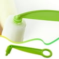 thumbnail image 1 of Rebanadora de manivela espiralizadora de verduras multifuncional para pepino, zanahoria, patata - melón verde 10x4cm, grado alimenticio, ABS - cortador de verduras decorativo, sacapuntas para, 1 of 7