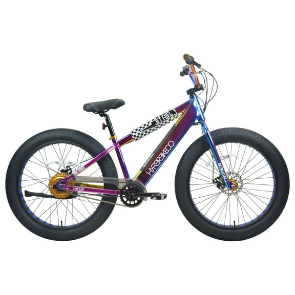 Hyper Bicycles 26" Jet Fuel Electric BMX Fat Tire E-Bike with Pedal-Assist and 250W Motor