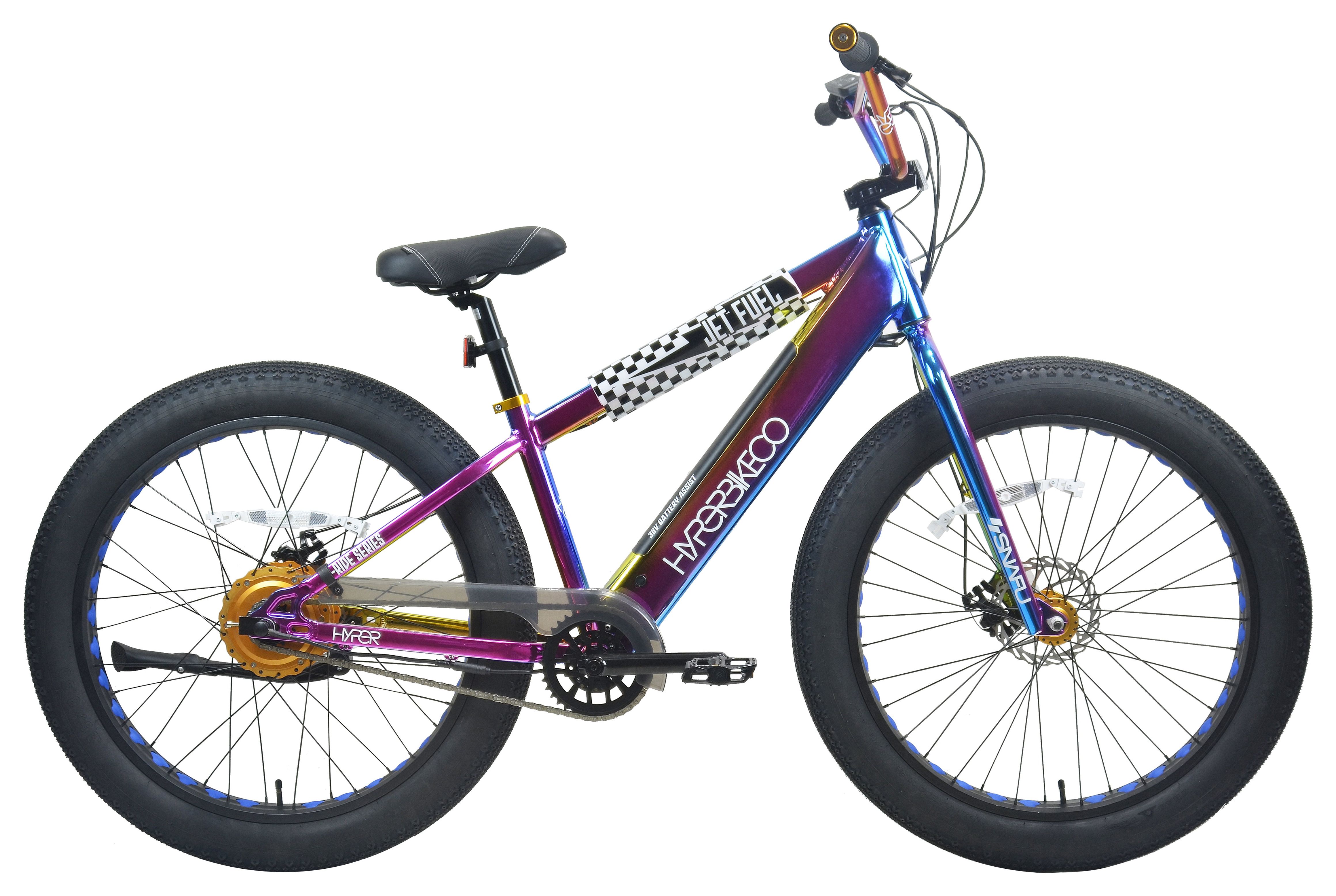 Hyper Bicycles Jet Fuel 26" 36V Electric BMX Fat Tire E-Bike for Adults, Pedal-Assist, 250W Motor - image 3 of 19
