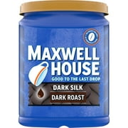 Maxwell House Dark Silk Dark Roast Ground Coffee, 37.7 oz Canister