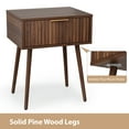 thumbnail image 6 of Ktaxon Set of 2 Solid Wood Nightstand,  End Table, Side Side End Table for Bedroom Furniture, Brown, 6 of 7