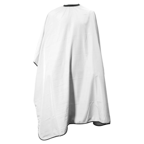 Unique Bargains 1 Pc Professional Solid Color Hair Cut Barber Cape for Hair Cut White 1 Pc