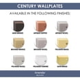 thumbnail image 2 of Placa de pared Amerelle 163TTBN Century 2 interruptores acero niquelado cepillado, 2 of 2