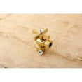 thumbnail image 4 of Kingston Brass CC44105 1/2" FIP x 1/2" or 7/16" Slip Joint Angle Stop Valve, Oil Rubbed Bronze, 4 of 7