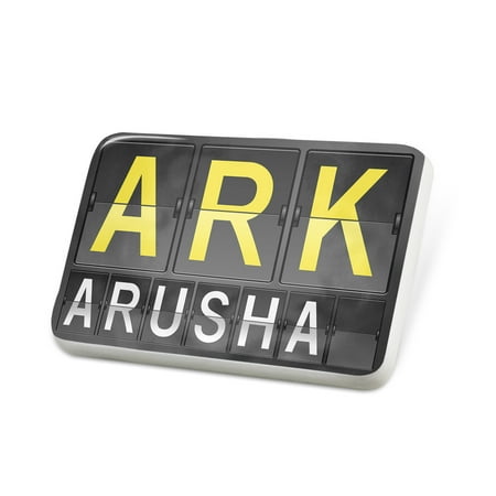 Porcelein Pin ARK Airport Code for Arusha Lapel Badge – NEONBLOND