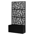 thumbnail image 5 of Tcbosik Metal Raised Garden Bed with Trellis, 70"H Planter Box for Climbing Plants, Vegetable, Flower, Garden Bed with Drainage Holes, Black, 5 of 15