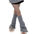 thumbnail image 2 of Gupgi Women Knitted Leg Warmers Solid Color Loose Socks Winter Warm Boot Cuffs, 2 of 9