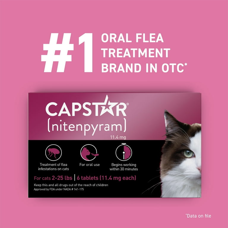 CAPSTAR Fast-Acting Oral Flea Treatment Medicine for Cats (2-25