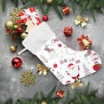 thumbnail image 5 of GZHJMY Christmas Stockings 2PCS,Cute Christmas Elements Big Xmas Stockings Gift Decorations and Party Supplies,Used for Fireplace Decoration Socks Christmas Tree Decoration, 5 of 7
