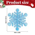 thumbnail image 2 of Parches termoadhesivos navideños con estampado de copos de nieve de Harsgs con apliques de tela, 2 of 6