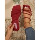 thumbnail image 1 of Women Minimalist Slide Sandals, Elegant Summer Flat Sandals, 1 of 4