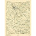 thumbnail image 2 of USGS 11x14 Black Ornate Wood Framed with Double Matting Museum Art Print Titled - Lawrence Massachusetts Sheet - USGS 1893, 2 of 4