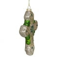 thumbnail image 3 of 5" Green and White Luck of the Irish Mercury Cross Glass Christmas Ornament, 3 of 6