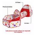 thumbnail image 2 of 3 En 1 Alberca De Pelotas Tunel Casa De Campaña Infantil Juegos Didactico Casa Tunel Para Niños, 2 of 5