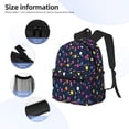 thumbnail image 5 of Vsdgher Colored Balloons Print Unisex Large Capacity Bookbag Schoolbag Casual Daypack for High School/College/Teens/Travel/Work, 5 of 8