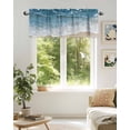 thumbnail image 5 of Valance Curtains for Windows Beach Wave Kitchen Curtians Window Treatment Summer Beach Nature Topper Curtain Rod Pocket Valances for Kitchen Bathroom Living Room 60x18in, 5 of 9