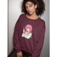 thumbnail image 2 of Anime Schoolgirl Idea Sweatshirt Women -Image by Shutterstock, Female 4X-Large, 2 of 4