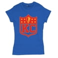 thumbnail image 5 of Kansas Shield T-Shirt Champions Game Day Fantasy Football K.C. Fan Women's Tee, 5 of 7