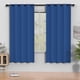 thumbnail image 1 of Cortinas Blackout Azules 52 x 72 Pulgadas, Juego de 2 Cortinas Negras con Ojales Aisladas Térmicamente, Reducen el Ruido y Oscurecen la Habitación para Recámara, Sala de Estar, Protección de Privacid, 1 of 7