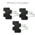 XL Replacement Electrode Pads (Extra Large) for TENS unit or EMS Muscle