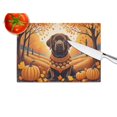 thumbnail image 4 of Carolines Treasures DAC1055LCB 15 x 12 in. Unisex Chocolate Labrador Retriever Fall Glass Cutting Board - Large, 4 of 5