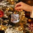 thumbnail image 4 of Barsme Snowy Christmas Cabin Christmas Hanging Ornament,Vintage Warm and Cozy Christmas House Hanging Ornament, Festive Tree Decoration For Bedroom Hallway Patio And Holiday Party Display, 4 of 5