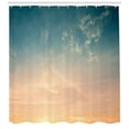 thumbnail image 3 of Ambesonne Sky Shower Curtain, Horizon Summer Time Photo, 69"Wx84"L, Petrol Blue Peach, 3 of 3